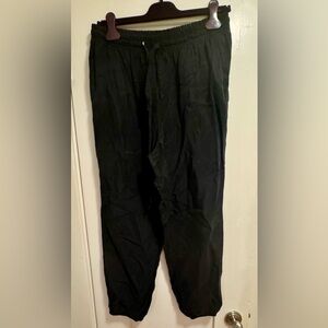 Nation LTD Black Relaxed Track Joggers